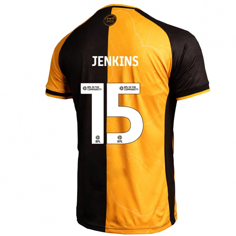 Danxen Kvinder Lee Jenkins #15 Gul Sort Hjemmebane Spillertrøjer 2025/26 Trøje T-Shirt