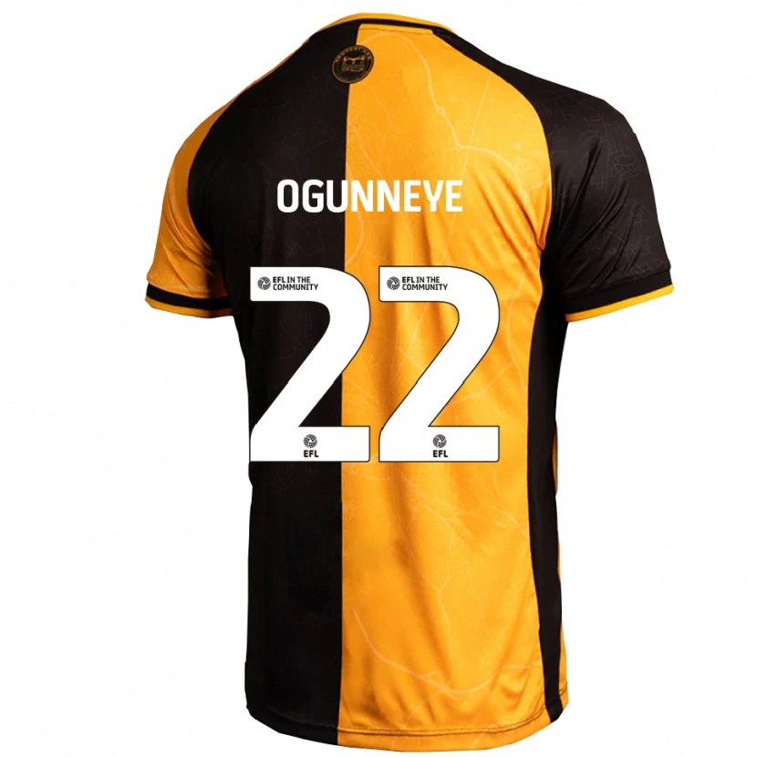 Danxen Kvinder Habeeb Ogunneye #22 Gul Sort Hjemmebane Spillertrøjer 2025/26 Trøje T-Shirt