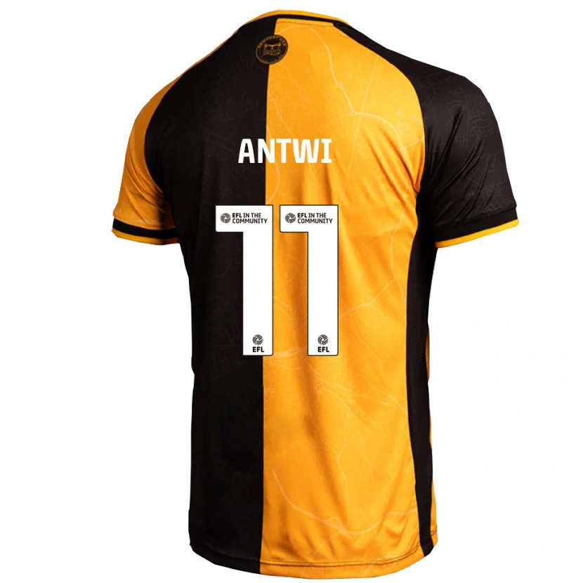 Danxen Kvinder Cameron Antwi #11 Gul Sort Hjemmebane Spillertrøjer 2025/26 Trøje T-Shirt