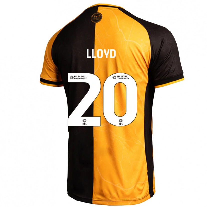 Danxen Kvinder Ben Lloyd #20 Gul Sort Hjemmebane Spillertrøjer 2025/26 Trøje T-Shirt