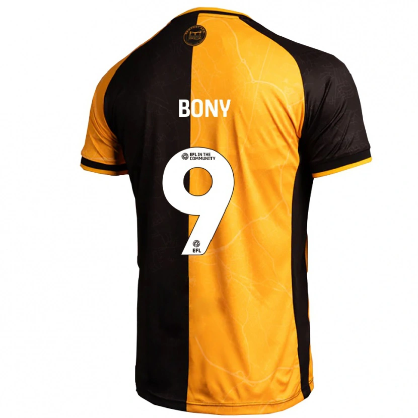 Danxen Kvinder Orphee Bony #9 Gul Sort Hjemmebane Spillertrøjer 2025/26 Trøje T-Shirt