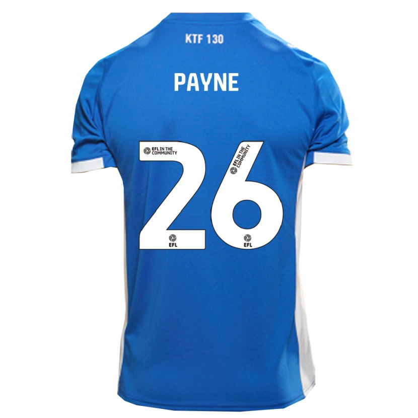 Danxen Kvinder Kai Payne #26 Blå Hvid Hjemmebane Spillertrøjer 2025/26 Trøje T-Shirt