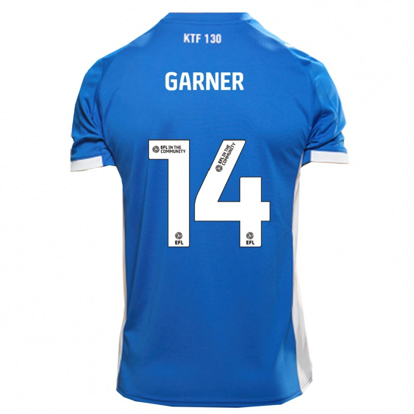 Danxen Kvinder Joe Garner #14 Blå Hvid Hjemmebane Spillertrøjer 2025/26 Trøje T-Shirt