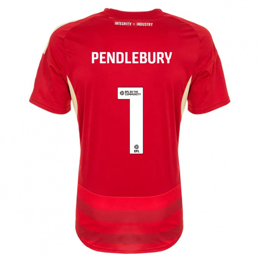 Danxen Kvinder Izzy Pendlebury #1 Rød Hvid Hjemmebane Spillertrøjer 2025/26 Trøje T-Shirt