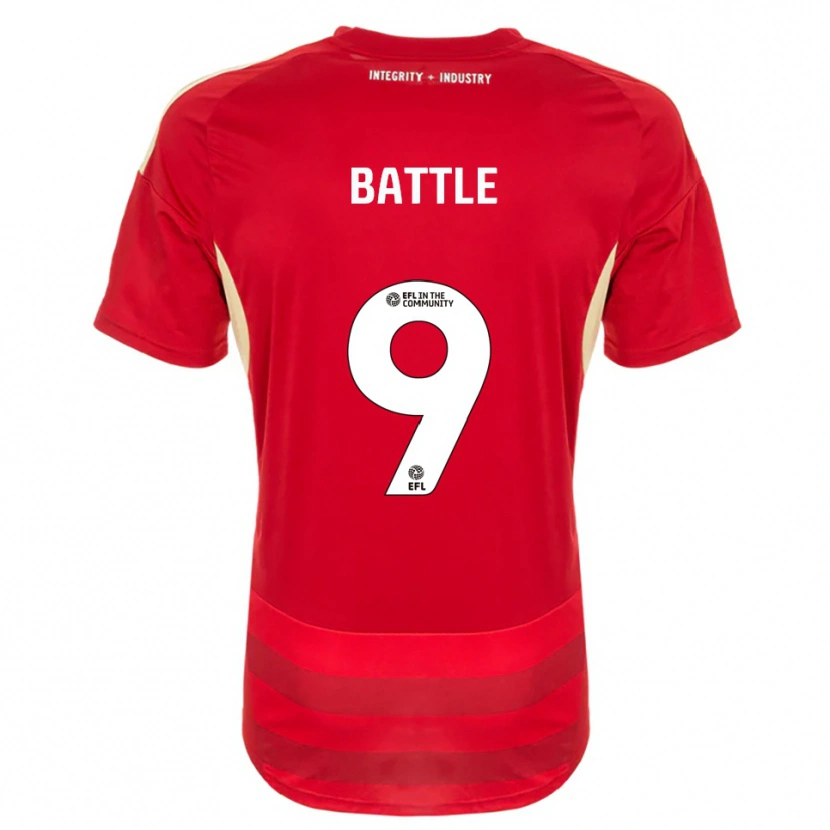 Danxen Kvinder Jess Battle #9 Rød Hvid Hjemmebane Spillertrøjer 2025/26 Trøje T-Shirt