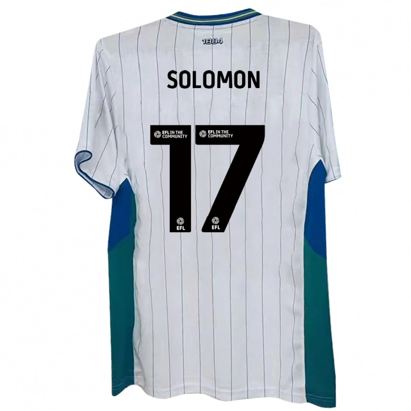 Danxen Kvinder Sol Solomon #17 Hvid Grøn Blå Hjemmebane Spillertrøjer 2025/26 Trøje T-Shirt
