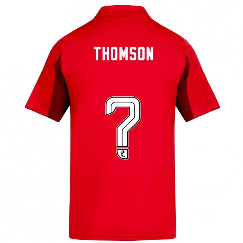 Danxen Kvinder Ethan Thomson #0 Rød Burgunder Hjemmebane Spillertrøjer 2025/26 Trøje T-Shirt