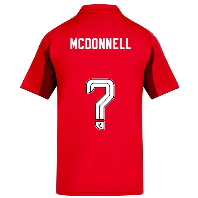 Danxen Kvinder Noah Mcdonnell #0 Rød Burgunder Hjemmebane Spillertrøjer 2025/26 Trøje T-Shirt