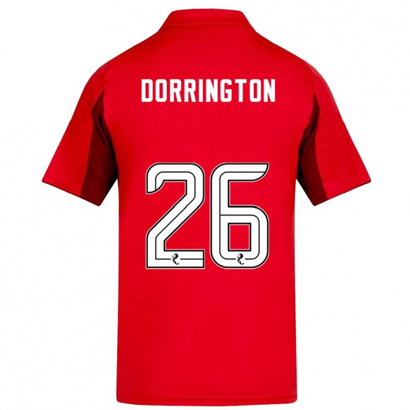 Danxen Kvinder Alfie Dorrington #26 Rød Burgunder Hjemmebane Spillertrøjer 2025/26 Trøje T-Shirt