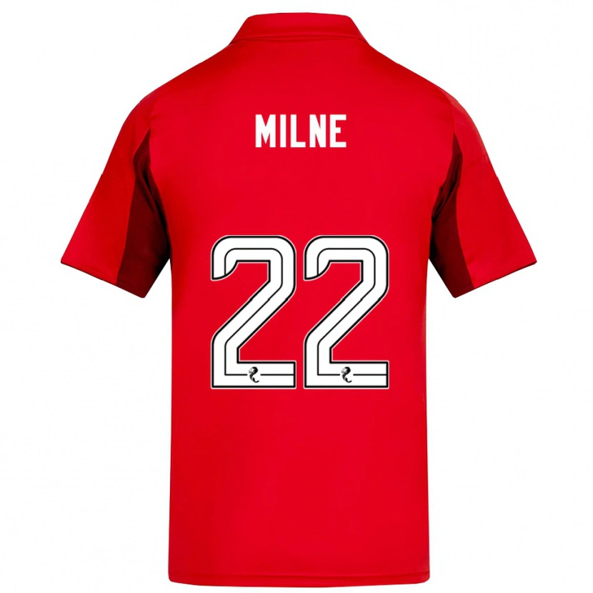 Danxen Kvinder Jack Milne #22 Rød Burgunder Hjemmebane Spillertrøjer 2025/26 Trøje T-Shirt