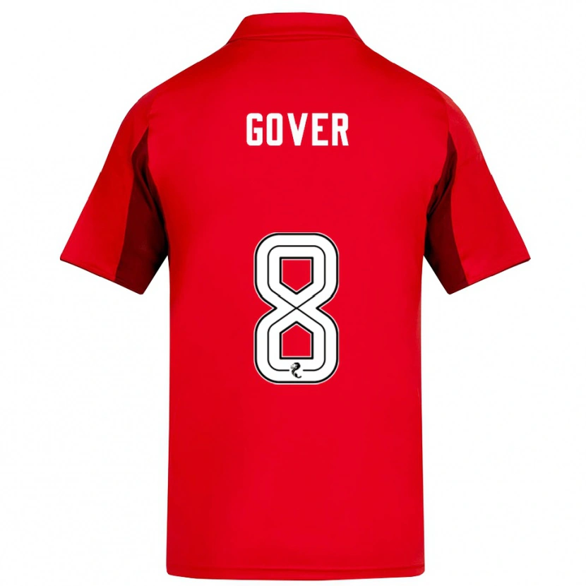 Danxen Kvinder Chloe Gover #8 Rød Burgunder Hjemmebane Spillertrøjer 2025/26 Trøje T-Shirt