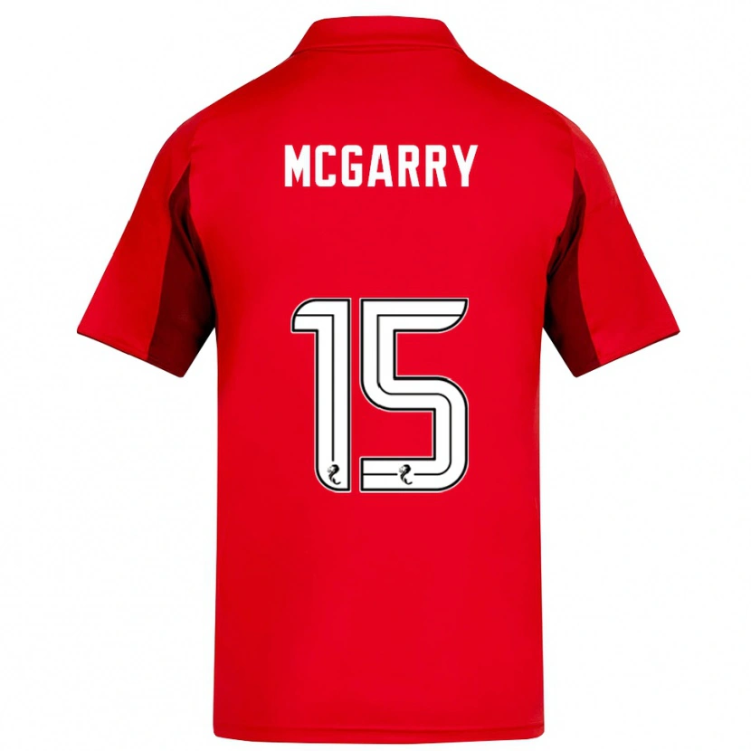 Danxen Kvinder James Mcgarry #15 Rød Burgunder Hjemmebane Spillertrøjer 2025/26 Trøje T-Shirt