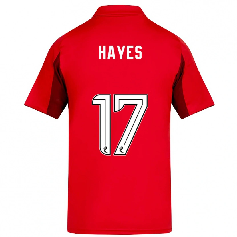 Danxen Kvinder Jonny Hayes #17 Rød Burgunder Hjemmebane Spillertrøjer 2025/26 Trøje T-Shirt