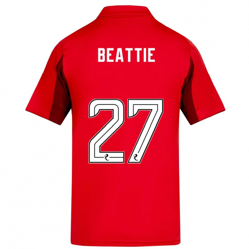Danxen Kvinder Kerry Beattie #27 Rød Burgunder Hjemmebane Spillertrøjer 2025/26 Trøje T-Shirt