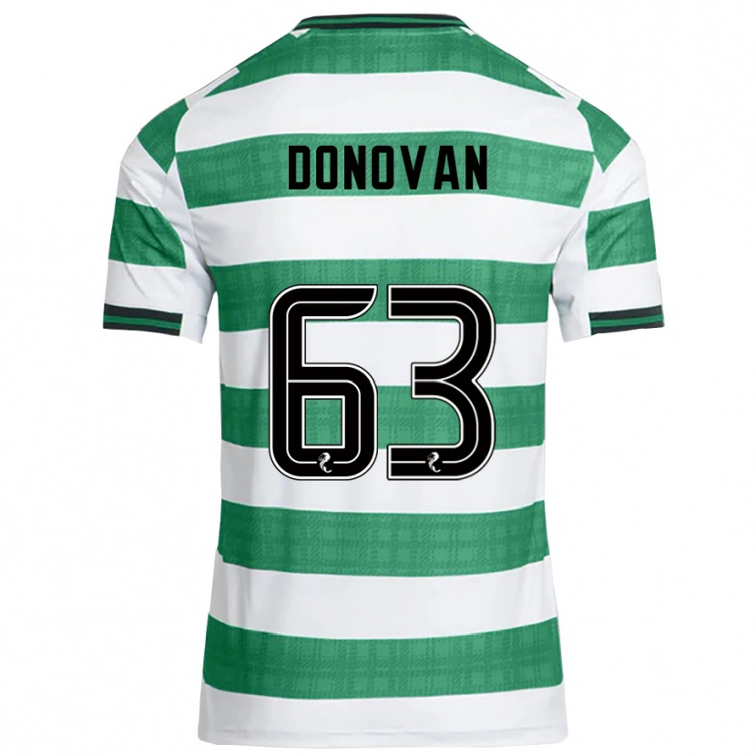 Danxen Kvinder Colby Donovan #63 Grøn Hvid Hjemmebane Spillertrøjer 2025/26 Trøje T-Shirt