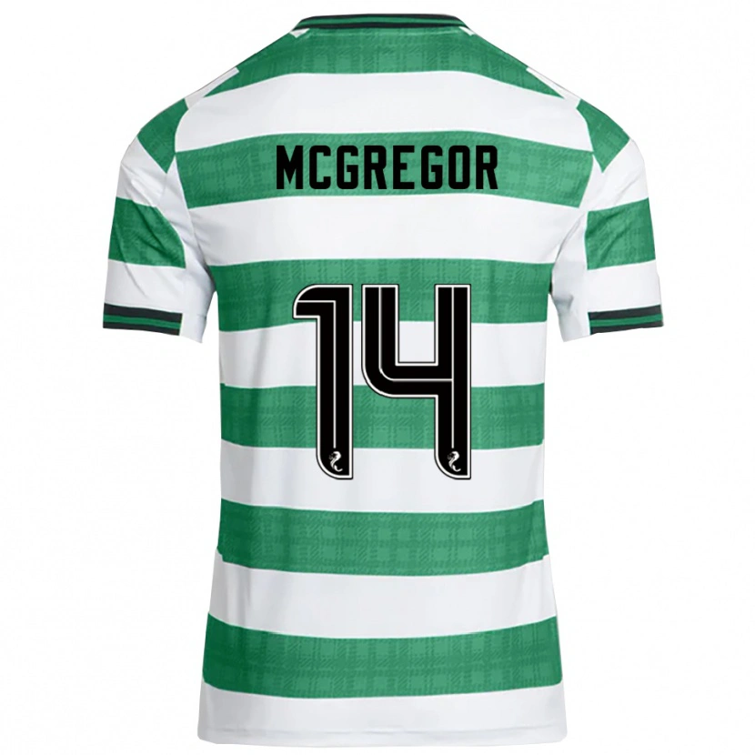 Danxen Kvinder Shannon Mcgregor #14 Grøn Hvid Hjemmebane Spillertrøjer 2025/26 Trøje T-Shirt