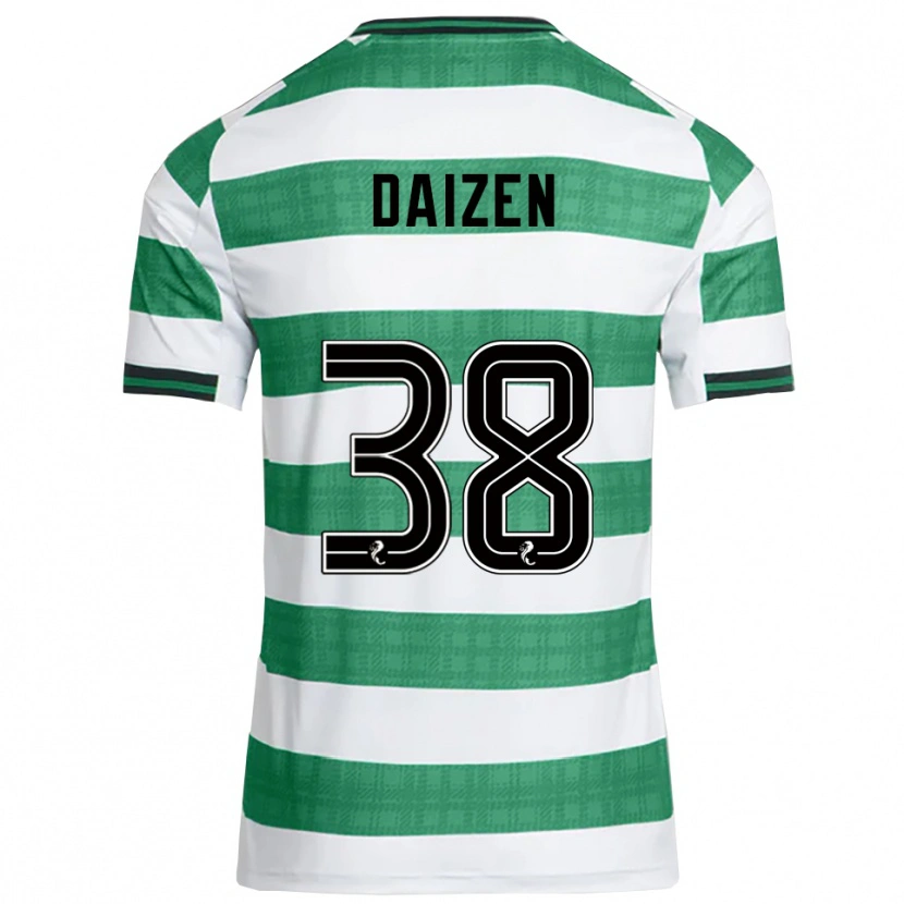 Danxen Kvinder Daizen Maeda #38 Grøn Hvid Hjemmebane Spillertrøjer 2025/26 Trøje T-Shirt