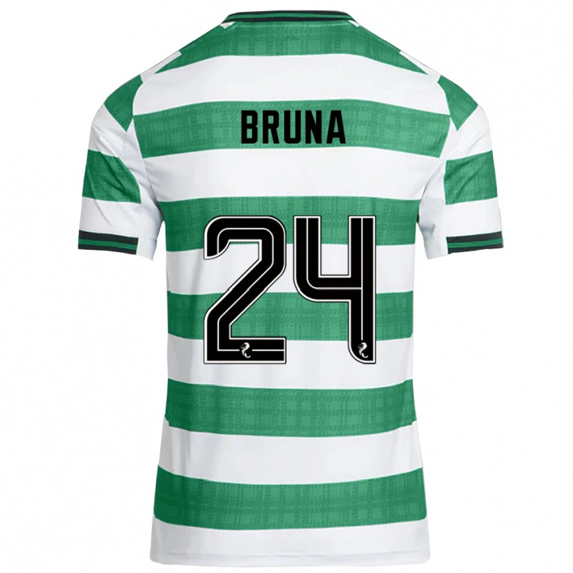 Danxen Kvinder Bruna Lourenço #24 Grøn Hvid Hjemmebane Spillertrøjer 2025/26 Trøje T-Shirt
