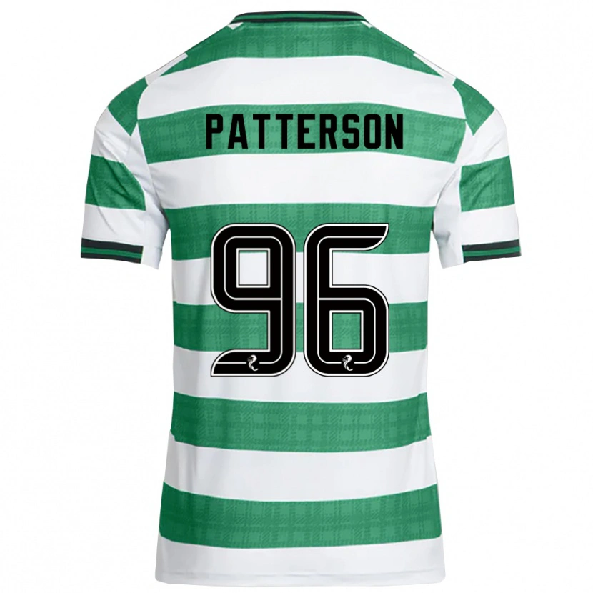 Danxen Kvinder Cameron Patterson #96 Grøn Hvid Hjemmebane Spillertrøjer 2025/26 Trøje T-Shirt