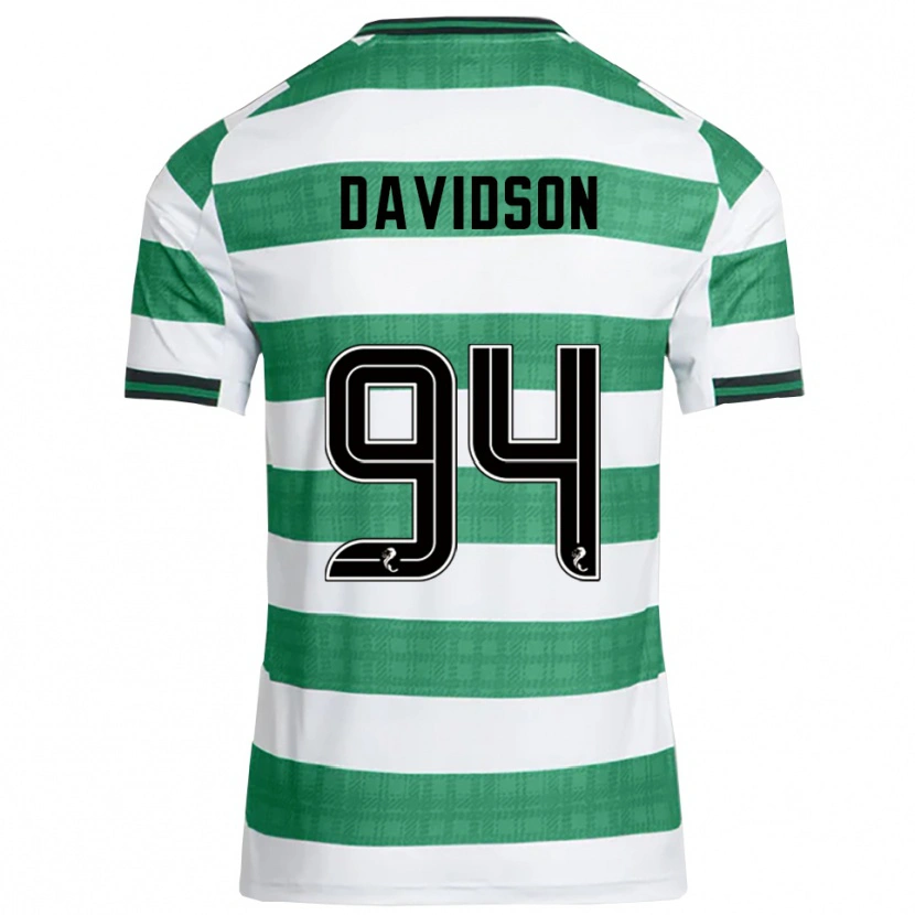 Danxen Kvinder Bruno Davidson #94 Grøn Hvid Hjemmebane Spillertrøjer 2025/26 Trøje T-Shirt