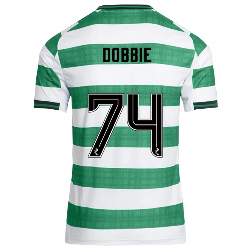 Danxen Kvinder Lewis Dobbie #74 Grøn Hvid Hjemmebane Spillertrøjer 2025/26 Trøje T-Shirt