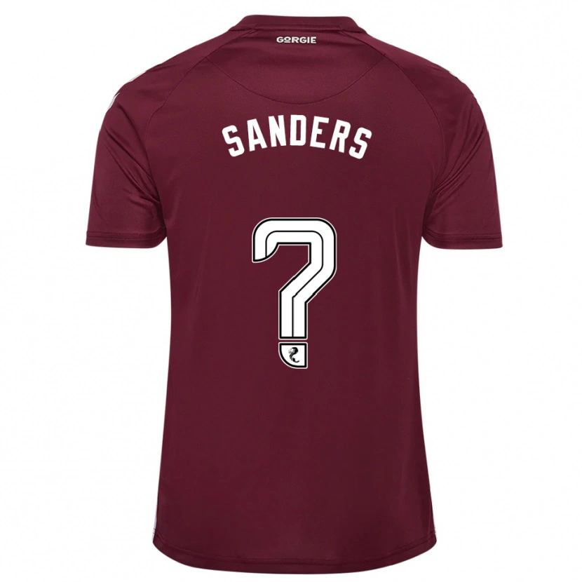 Danxen Kvinder Charlie Sanders #0 Burgunder Hvid Hjemmebane Spillertrøjer 2025/26 Trøje T-Shirt