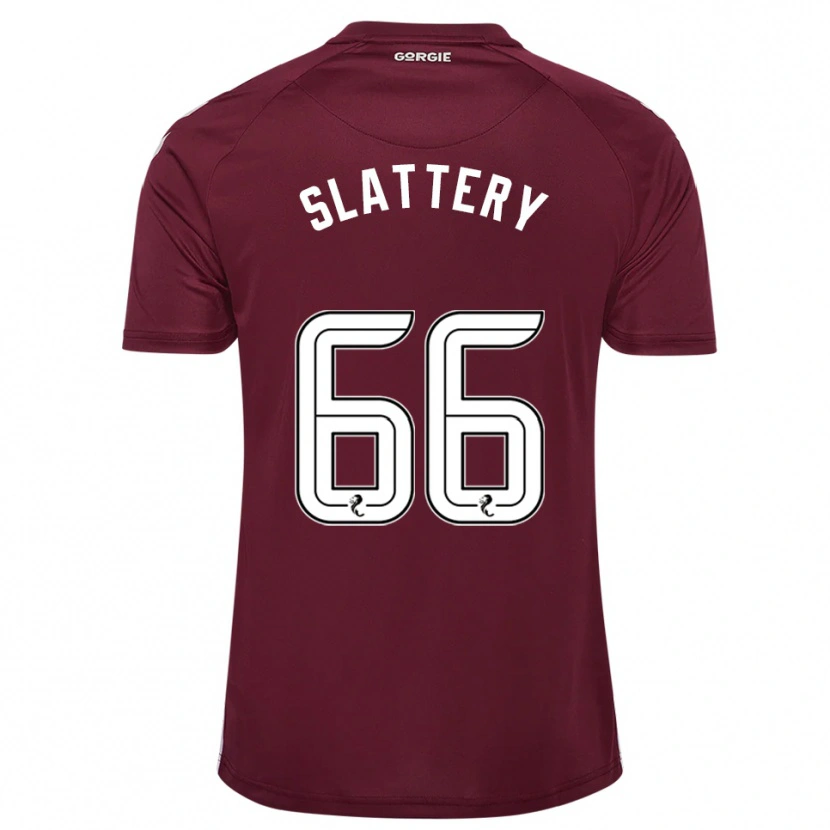 Danxen Kvinder Jenna Slattery #66 Burgunder Hvid Hjemmebane Spillertrøjer 2025/26 Trøje T-Shirt