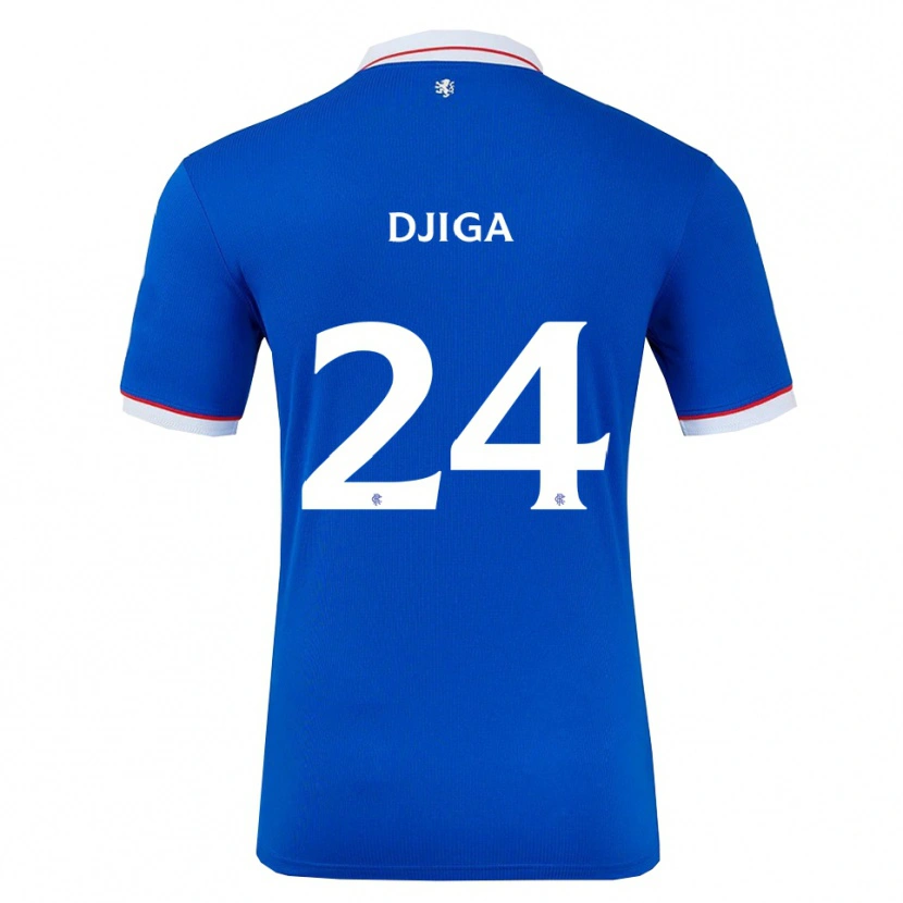 Danxen Kvinder Nasser Djiga #24 Blå Hvid Hjemmebane Spillertrøjer 2025/26 Trøje T-Shirt