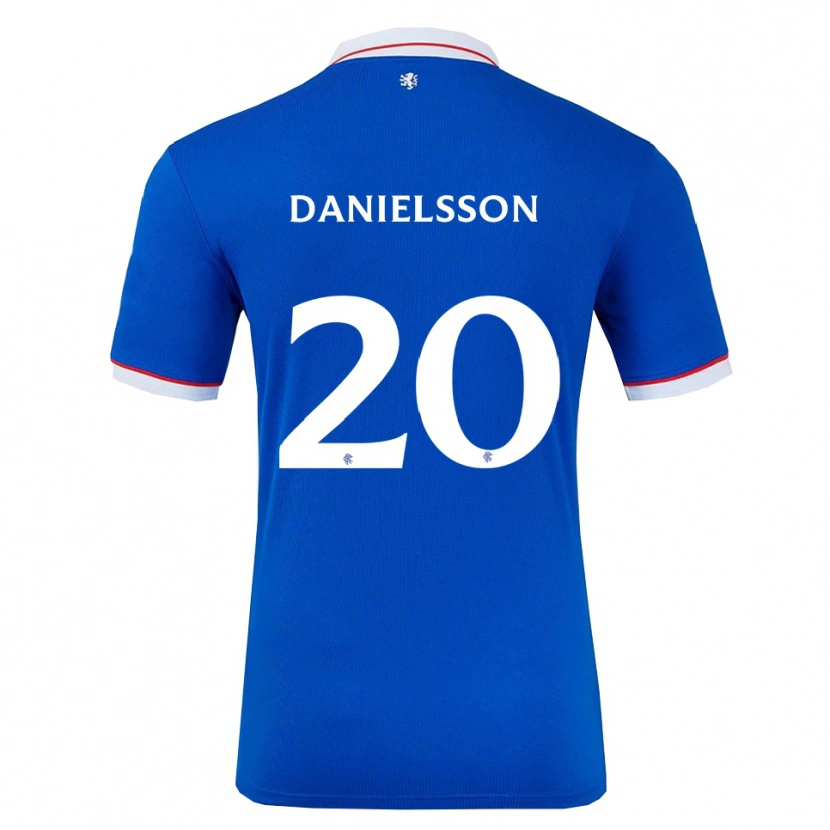 Danxen Kvinder Jenny Julia Danielsson #20 Blå Hvid Hjemmebane Spillertrøjer 2025/26 Trøje T-Shirt