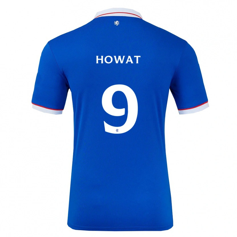 Danxen Kvinder Kirsty Howat #9 Blå Hvid Hjemmebane Spillertrøjer 2025/26 Trøje T-Shirt