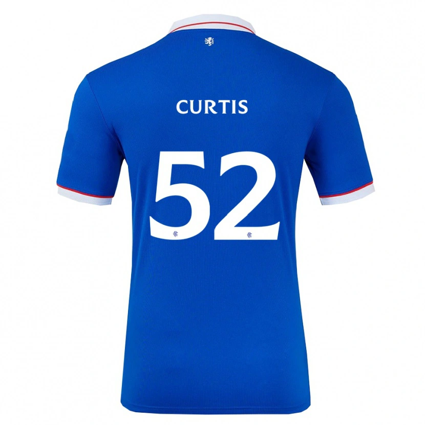 Danxen Kvinder Findlay Curtis #52 Blå Hvid Hjemmebane Spillertrøjer 2025/26 Trøje T-Shirt