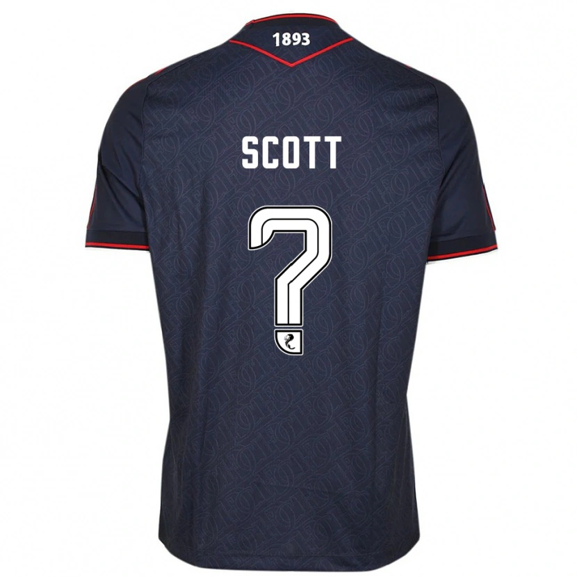 Danxen Kvinder Chase Scott #0 Marineblå Hvid Hjemmebane Spillertrøjer 2025/26 Trøje T-Shirt