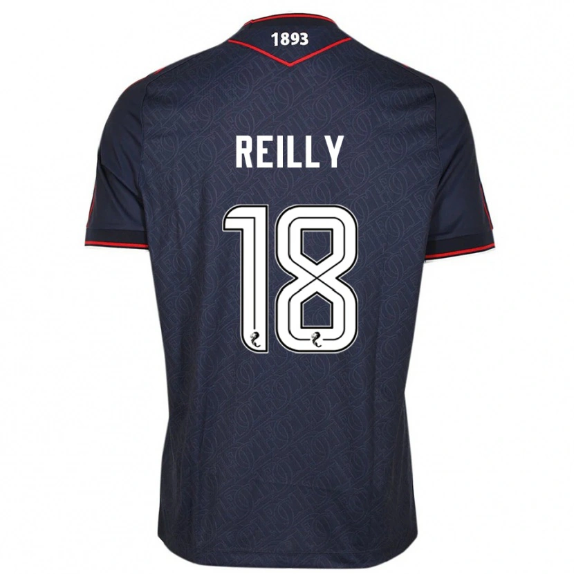 Danxen Kvinder Charlie Reilly #18 Marineblå Hvid Hjemmebane Spillertrøjer 2025/26 Trøje T-Shirt