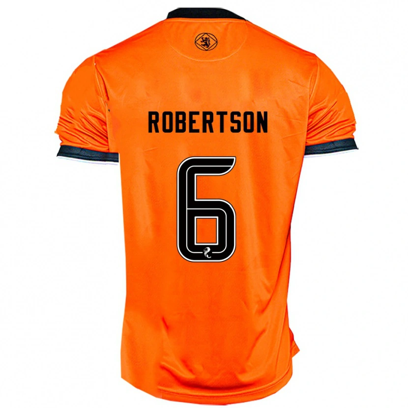 Danxen Kvinder Ashley Robertson #6 Orange Sort Hjemmebane Spillertrøjer 2025/26 Trøje T-Shirt