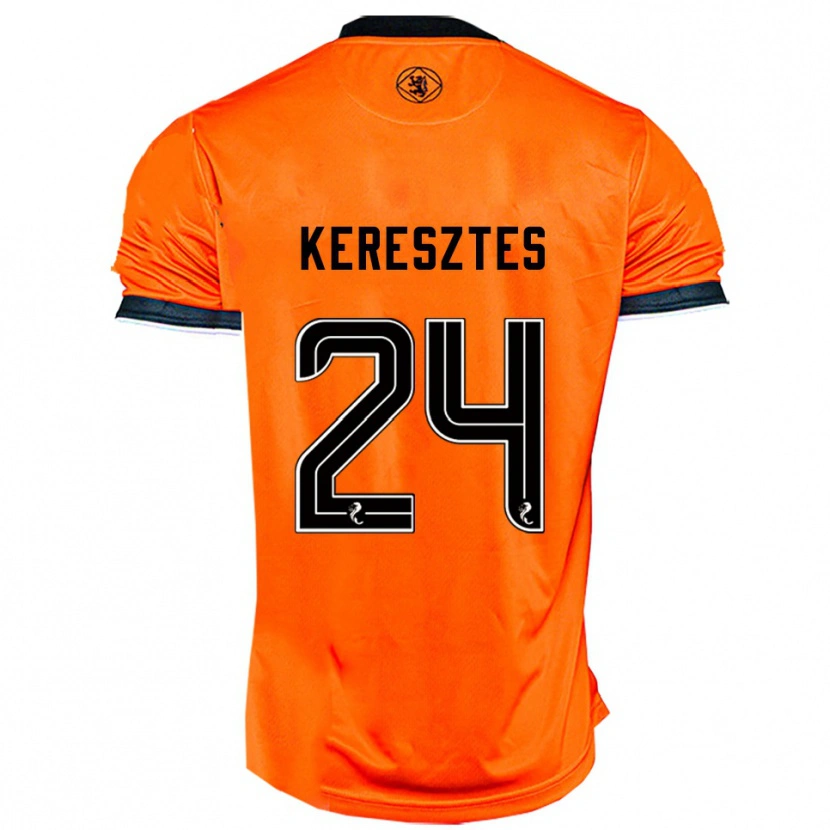 Danxen Kvinder Krisztián Keresztes #24 Orange Sort Hjemmebane Spillertrøjer 2025/26 Trøje T-Shirt