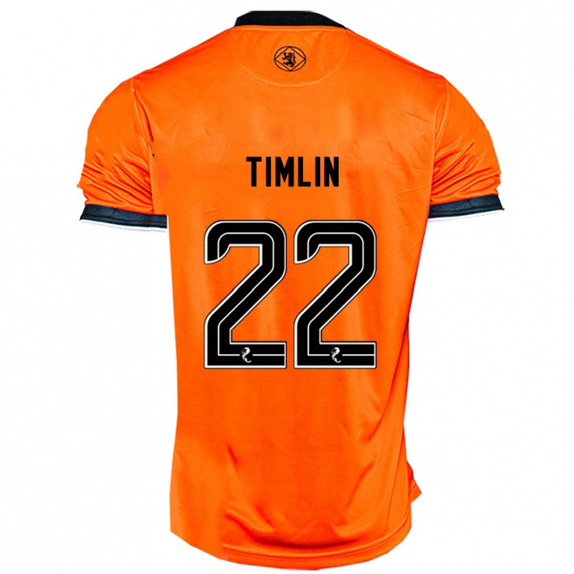 Danxen Kvinder Sophie Timlin #22 Orange Sort Hjemmebane Spillertrøjer 2025/26 Trøje T-Shirt