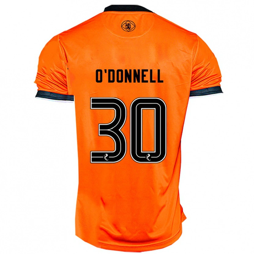 Danxen Kvinder Lewis O'donnell #30 Orange Sort Hjemmebane Spillertrøjer 2025/26 Trøje T-Shirt