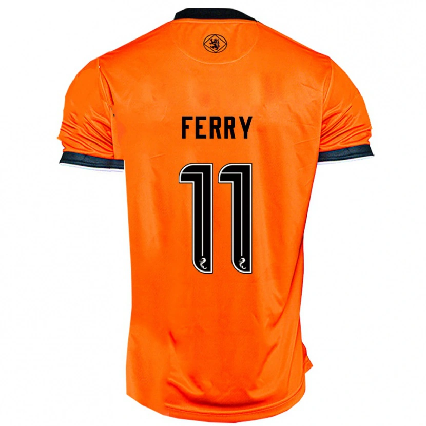 Danxen Kvinder Will Ferry #11 Orange Sort Hjemmebane Spillertrøjer 2025/26 Trøje T-Shirt