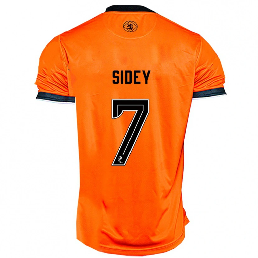 Danxen Kvinder Leah Sidey #7 Orange Sort Hjemmebane Spillertrøjer 2025/26 Trøje T-Shirt