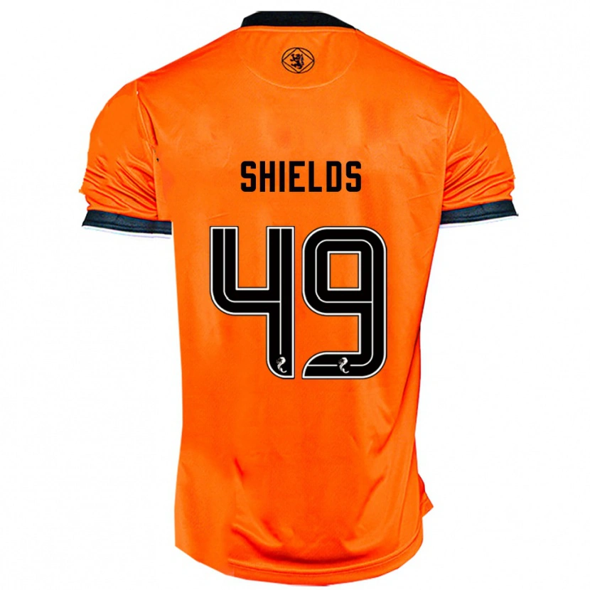 Danxen Kvinder Conal Shields #49 Orange Sort Hjemmebane Spillertrøjer 2025/26 Trøje T-Shirt