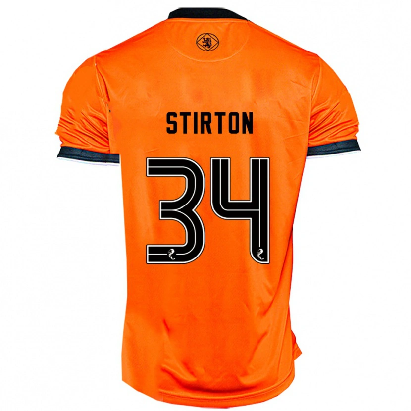 Danxen Kvinder Owen Stirton #34 Orange Sort Hjemmebane Spillertrøjer 2025/26 Trøje T-Shirt