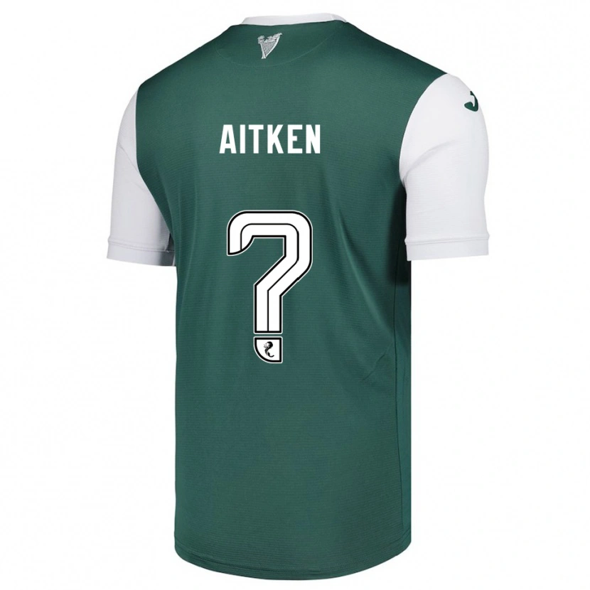 Danxen Kvinder Conor Aitken #0 Grøn Hvid Hjemmebane Spillertrøjer 2025/26 Trøje T-Shirt