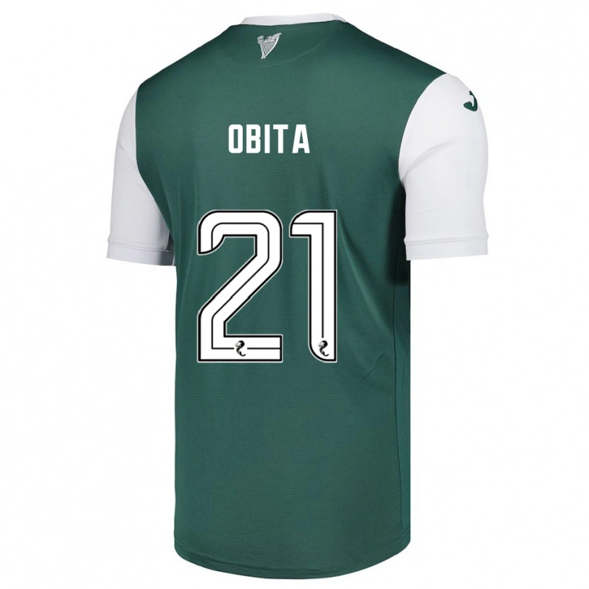 Danxen Kvinder Jordan Obita #21 Grøn Hvid Hjemmebane Spillertrøjer 2025/26 Trøje T-Shirt