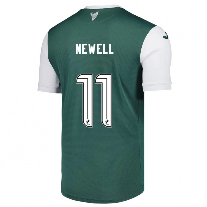 Danxen Kvinder Joe Newell #11 Grøn Hvid Hjemmebane Spillertrøjer 2025/26 Trøje T-Shirt