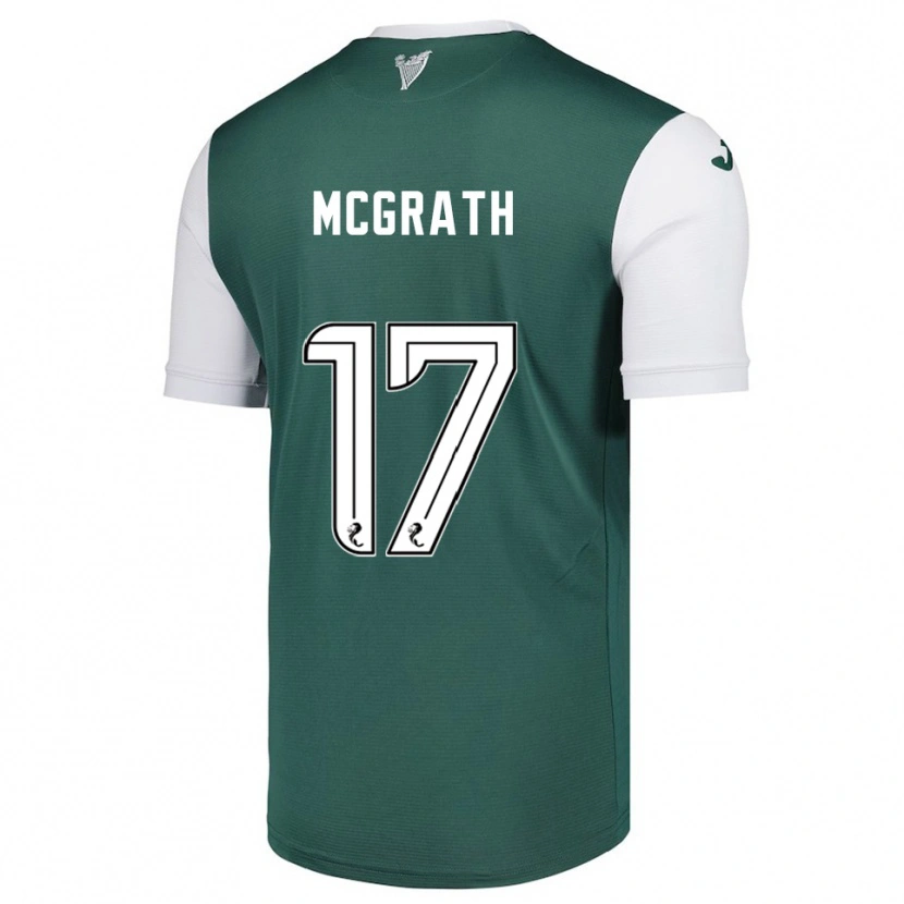 Danxen Kvinder Jamie Mcgrath #17 Grøn Hvid Hjemmebane Spillertrøjer 2025/26 Trøje T-Shirt