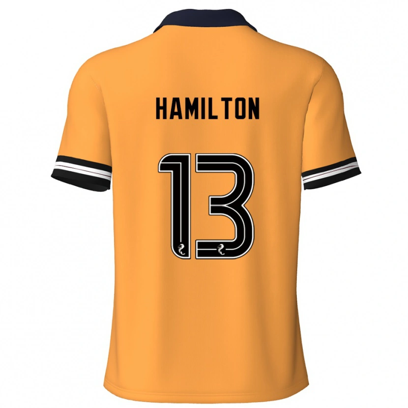 Danxen Kvinder Jack Hamilton #13 Gul Sort Hjemmebane Spillertrøjer 2025/26 Trøje T-Shirt