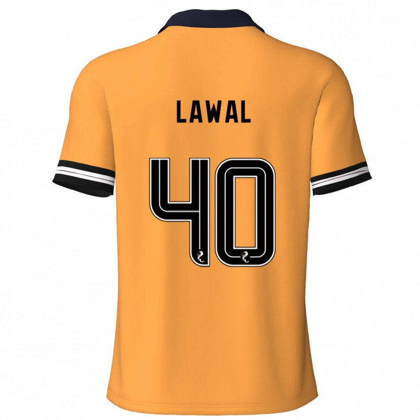 Danxen Kvinder Samson Lawal #40 Gul Sort Hjemmebane Spillertrøjer 2025/26 Trøje T-Shirt