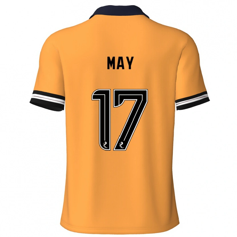 Danxen Kvinder Stevie May #17 Gul Sort Hjemmebane Spillertrøjer 2025/26 Trøje T-Shirt