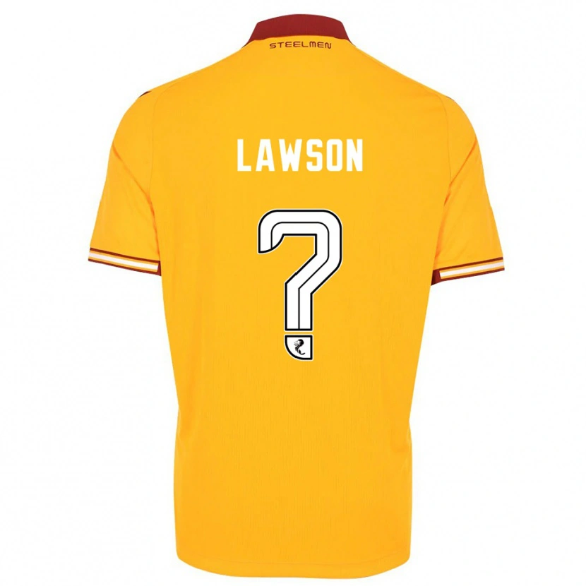 Danxen Kvinder Nathan Lawson #0 Gul Burgunder Hjemmebane Spillertrøjer 2025/26 Trøje T-Shirt