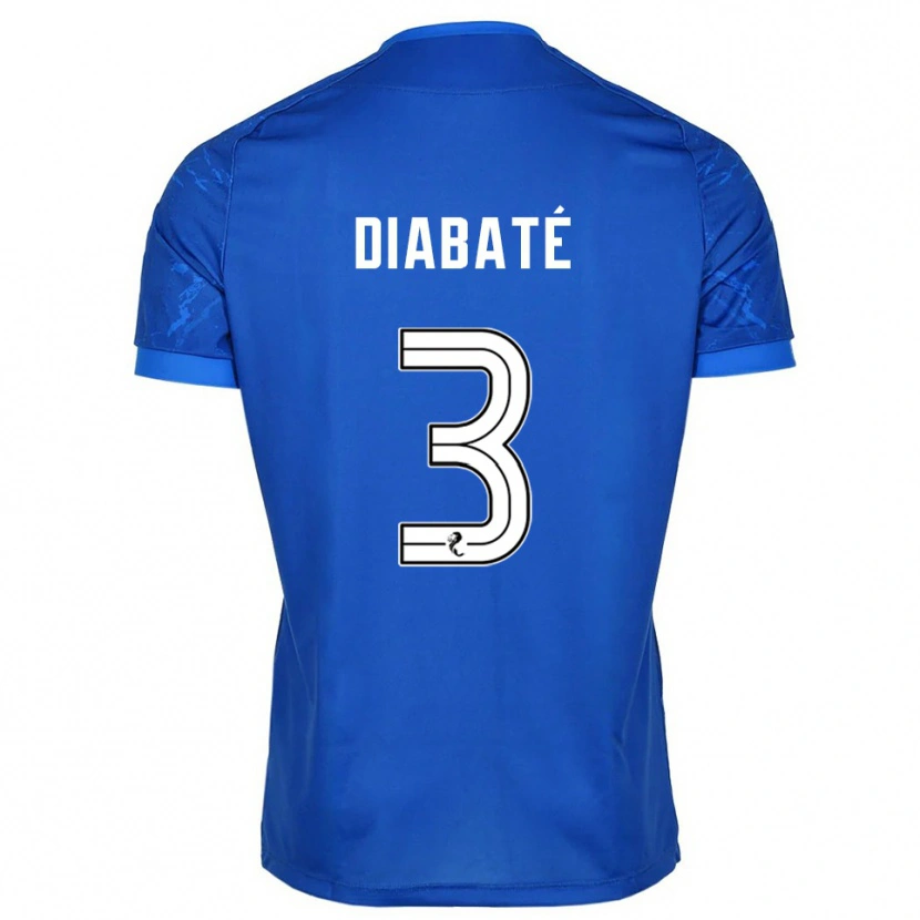 Danxen Kvinder Cheick Diabaté #3 Blå Hvid Hjemmebane Spillertrøjer 2025/26 Trøje T-Shirt
